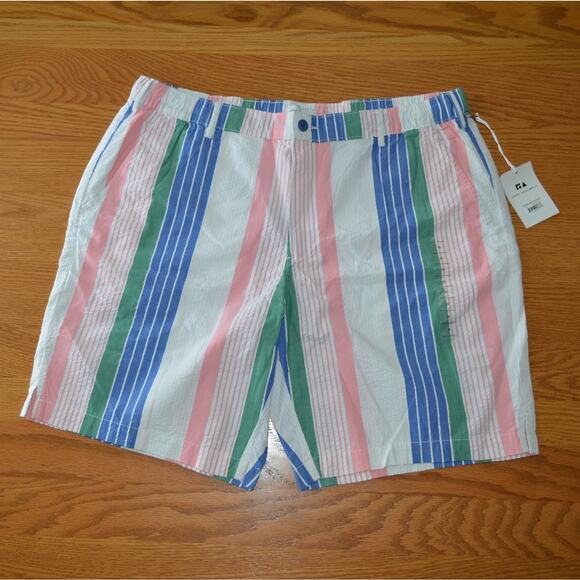 Free Assembly Seersucker Awning Stripe Shorts Size XL - Picture 1 of 7